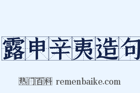露申辛夷造句是什么意思的图片